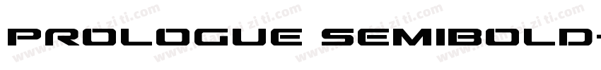 Prologue SemiBold字体转换